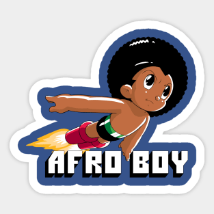 Afro Boy Sticker